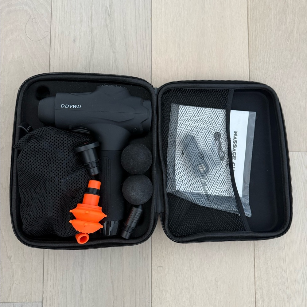 DDVWU Black Massage Gun with Accessories